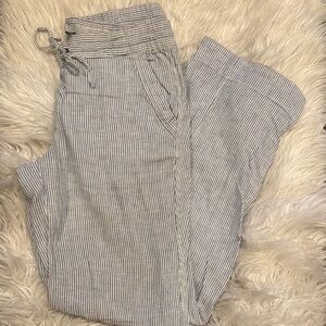 Striped Drawstring Pants